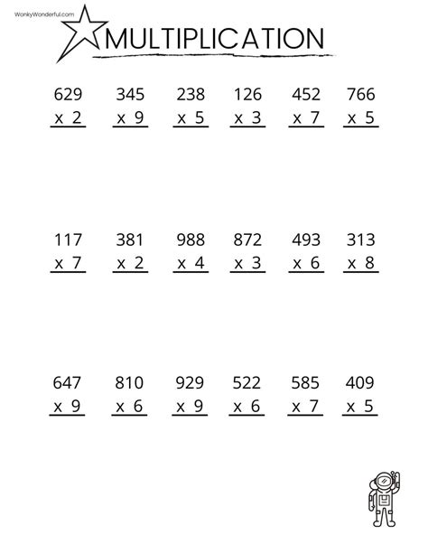 free printable multiplication worksheets.